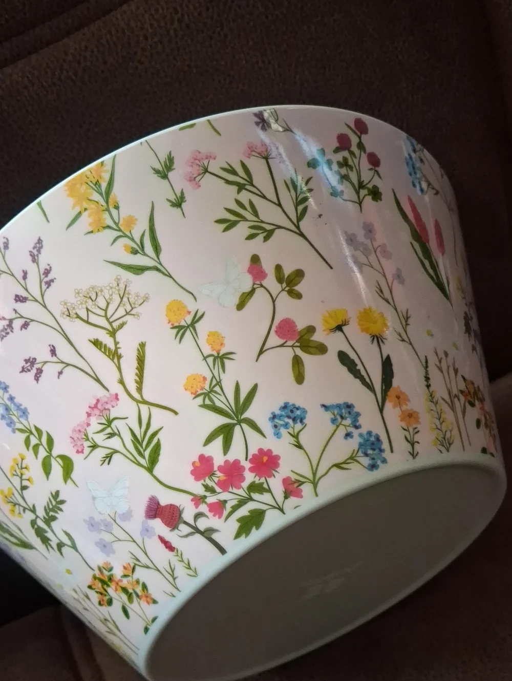 Dolly Parton Floral Pattern Melamine Serving Bowl in Pink Multi-Color
